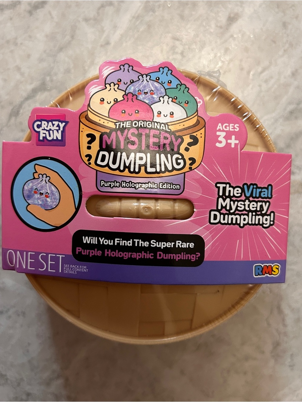 VIRAL RMS Crazy Fun Mystery Dumpling Squishy - Purple Holographic Edition NWT